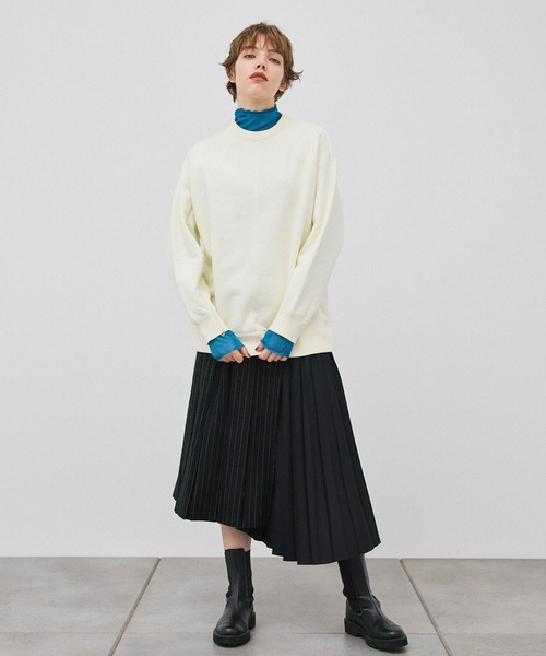 PUBLIC TOKYO（パブリックトウキョウ）の「【洗える】ｰKIWAMI- オープンスリーブオーバースウェット（スウェット・レディース・アイボリー/ブラック/ベージュ/ライム・FREE）」の22枚目の写真