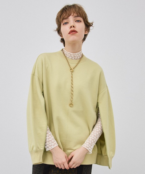 PUBLIC TOKYO（パブリックトウキョウ）の「【洗える】ｰKIWAMI- オープンスリーブオーバースウェット（スウェット・レディース・アイボリー/ブラック/ベージュ/ライム・FREE）」の15枚目の写真