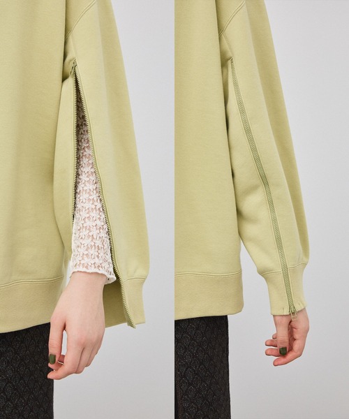 PUBLIC TOKYO（パブリックトウキョウ）の「【洗える】ｰKIWAMI- オープンスリーブオーバースウェット（スウェット・レディース・アイボリー/ブラック/ベージュ/ライム・FREE）」の20枚目の写真