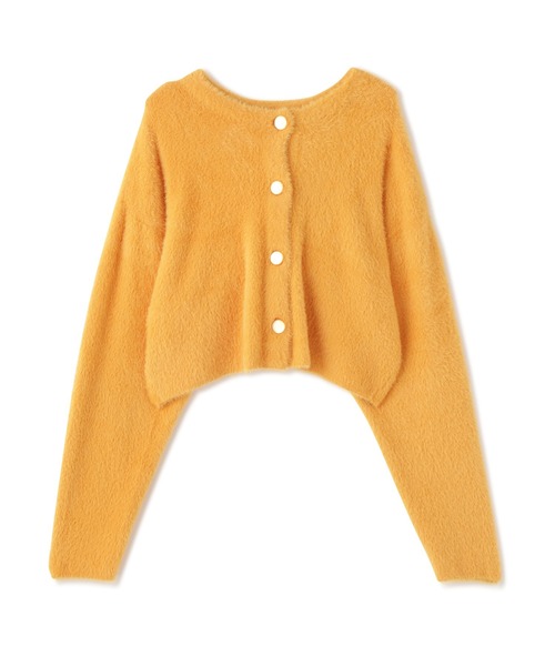 FREE'S MART（フリーズマート）の「◇前後2Wayショートシャギーショート丈ニット（ニット/セーター・レディース・ホワイト/ブラック/イエロー/ピンク・FREE）」の3枚目の写真