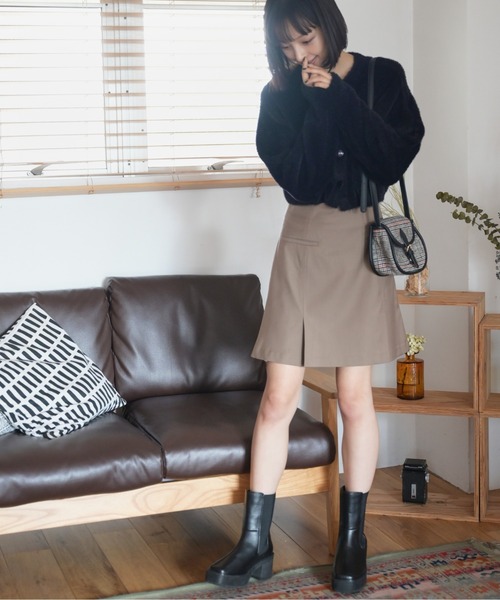 FREE'S MART（フリーズマート）の「◇前後2Wayショートシャギーショート丈ニット（ニット/セーター・レディース・ホワイト/ブラック/イエロー/ピンク・FREE）」の11枚目の写真