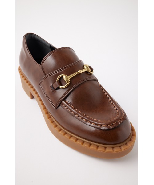 MOUSSY ダークブラウン ローファー 厚底 厚底ローファーパンプス （ダークブラウン） -YOSUKE U・S・A