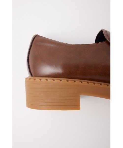 MOUSSY ダークブラウン ローファー 厚底 MOUSSY | 【ViVi掲載】PLATFORM ローファー (ローファー
