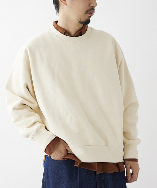 JOURNAL STANDARD relume（ジャーナルスタンダード　レリューム）の「440g ヘビーウェイトオーバーサイズスウェット（Tシャツ/カットソー・メンズ・グレー/ホワイト×ホワイト/ブラック系その他/グリーン系その他・MEDIUM/LARGE）」の2枚目の写真