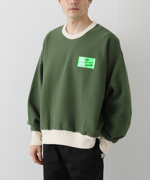 JOURNAL STANDARD relume（ジャーナルスタンダード　レリューム）の「440g ヘビーウェイトオーバーサイズスウェット（Tシャツ/カットソー・メンズ・グレー/ホワイト×ホワイト/ブラック系その他/グリーン系その他・MEDIUM/LARGE）」の22枚目の写真