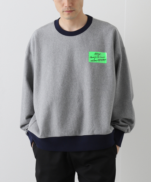 JOURNAL STANDARD relume（ジャーナルスタンダード　レリューム）の「440g ヘビーウェイトオーバーサイズスウェット（Tシャツ/カットソー・メンズ・グレー/ホワイト×ホワイト/ブラック系その他/グリーン系その他・MEDIUM/LARGE）」の21枚目の写真