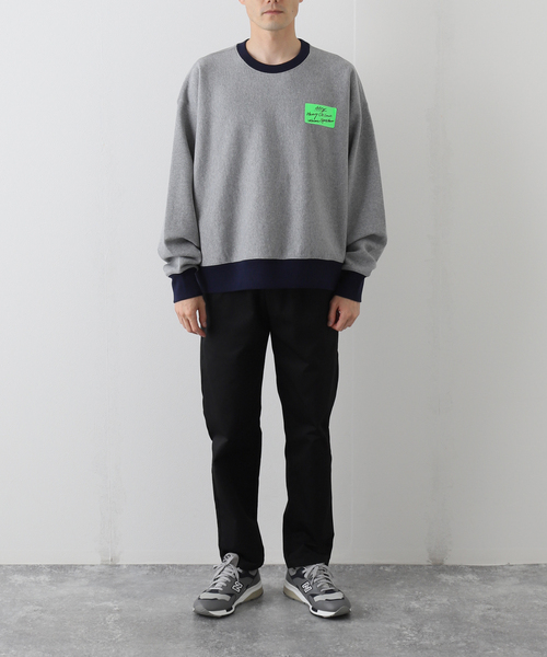 JOURNAL STANDARD relume（ジャーナルスタンダード　レリューム）の「440g ヘビーウェイトオーバーサイズスウェット（Tシャツ/カットソー・メンズ・グレー/ホワイト×ホワイト/ブラック系その他/グリーン系その他・MEDIUM/LARGE）」の20枚目の写真
