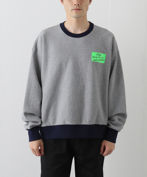 JOURNAL STANDARD relume（ジャーナルスタンダード　レリューム）の「440g ヘビーウェイトオーバーサイズスウェット（Tシャツ/カットソー・メンズ・グレー/ホワイト×ホワイト/ブラック系その他/グリーン系その他・MEDIUM/LARGE）」の19枚目の写真