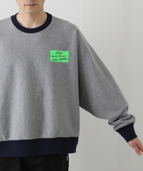 JOURNAL STANDARD relume（ジャーナルスタンダード　レリューム）の「440g ヘビーウェイトオーバーサイズスウェット（Tシャツ/カットソー・メンズ・グレー/ホワイト×ホワイト/ブラック系その他/グリーン系その他・MEDIUM/LARGE）」の14枚目の写真