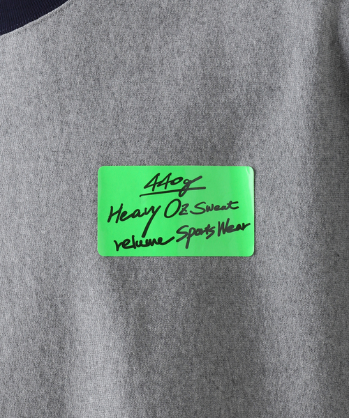 JOURNAL STANDARD relume（ジャーナルスタンダード　レリューム）の「440g ヘビーウェイトオーバーサイズスウェット（Tシャツ/カットソー・メンズ・グレー/ホワイト×ホワイト/ブラック系その他/グリーン系その他・MEDIUM/LARGE）」の12枚目の写真