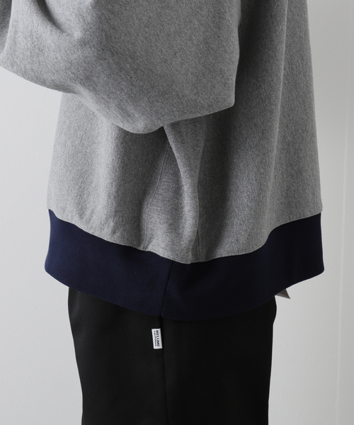 JOURNAL STANDARD relume（ジャーナルスタンダード　レリューム）の「440g ヘビーウェイトオーバーサイズスウェット（Tシャツ/カットソー・メンズ・グレー/ホワイト×ホワイト/ブラック系その他/グリーン系その他・MEDIUM/LARGE）」の11枚目の写真