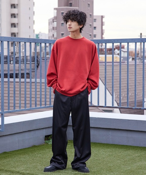 re_k by JUNRED（レクバイジュンレッド）の「re_k by JUNRED / サイドテープトラックワイドパンツ（その他パンツ・メンズ・ブラック/ブルー・S/M/L）」の3枚目の写真