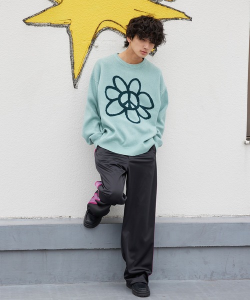 re_k by JUNRED（レクバイジュンレッド）の「re_k by JUNRED / サイドテープトラックワイドパンツ（その他パンツ・メンズ・ブラック/ブルー・S/M/L）」の15枚目の写真