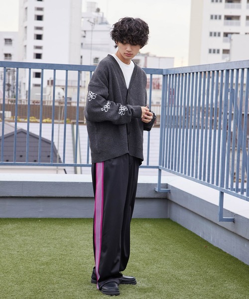 re_k by JUNRED（レクバイジュンレッド）の「re_k by JUNRED / サイドテープトラックワイドパンツ（その他パンツ・メンズ・ブラック/ブルー・S/M/L）」の13枚目の写真