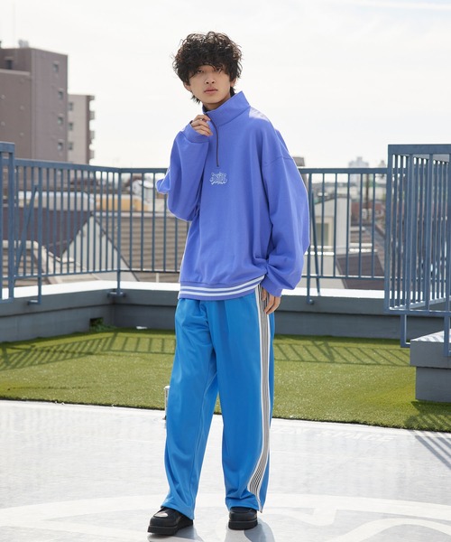 re_k by JUNRED（レクバイジュンレッド）の「re_k by JUNRED / サイドテープトラックワイドパンツ（その他パンツ・メンズ・ブラック/ブルー・S/M/L）」の22枚目の写真