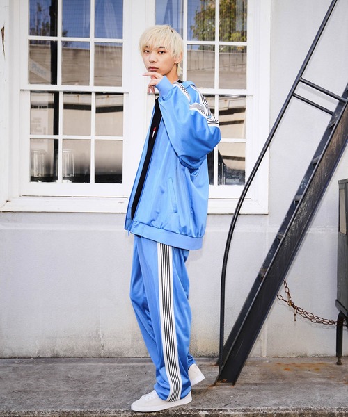 re_k by JUNRED（レクバイジュンレッド）の「re_k by JUNRED / サイドテープトラックワイドパンツ（その他パンツ・メンズ・ブラック/ブルー・S/M/L）」の19枚目の写真