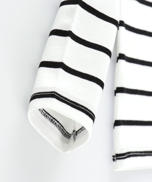 BRANSHES（ブランシェス）の「【綿100％ / 前後着れる2way】襟フリル長袖Tシャツ ロンT（Tシャツ/カットソー・キッズ・オレンジ/ブラック/オフホワイト/その他/ブルーグレー・110/120/90/100/130/140/150）」の19枚目の写真