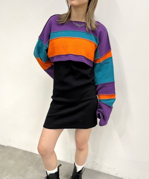 WHO'S WHO gallery（フーズフーギャラリー）の「リブナローミニキャミワンピース（ワンピース・レディース・ブラック/オフホワイト/ライトグレー/レッド・FREE）」の10枚目の写真