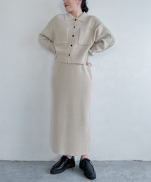 エリツキニットカーディガン*スカートセットアップ