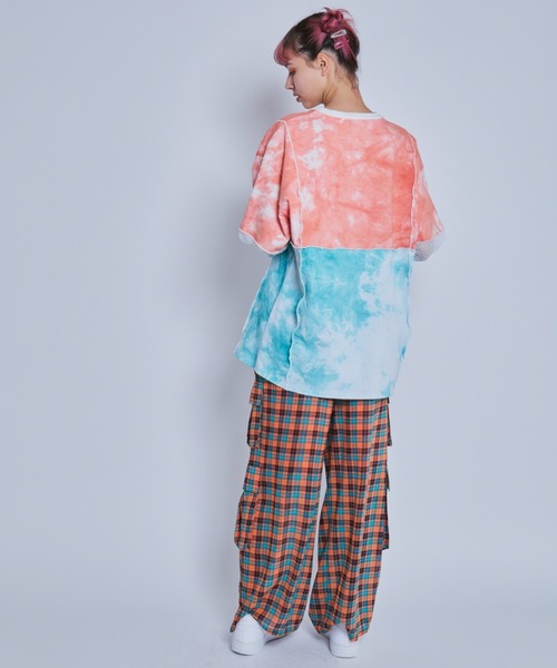 Candy Stripper(キャンディストリッパー)の「CHECK CHIFFON パンツ(その他パンツ・レディース・ブルー/イエロー/オレンジ・2)」の18枚目の写真