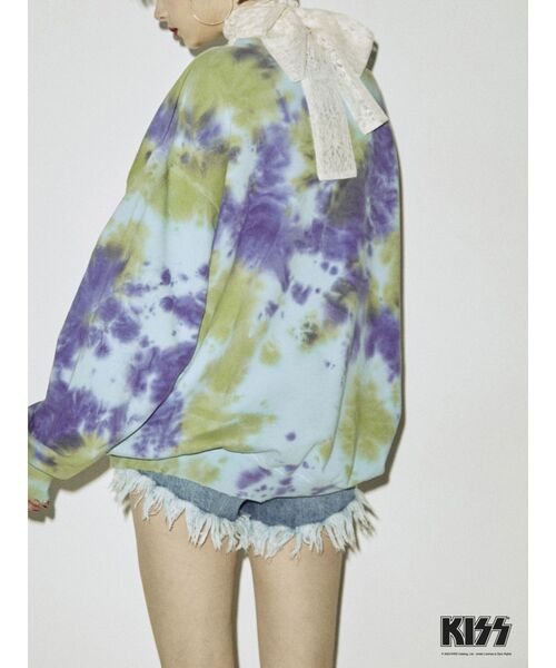 jouetie（ジュエティ）の「KISS ダメージプルオーバー【コラボ】（スウェット・レディース・ブラック/レッド/その他1・MEDIUM）」の11枚目の写真