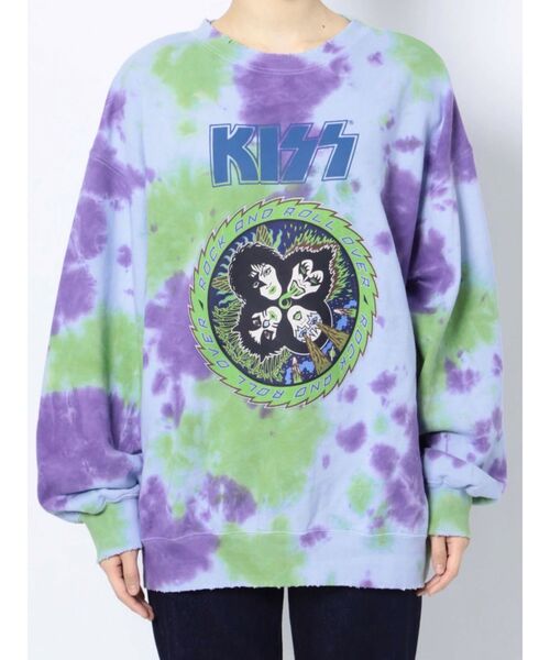 jouetie（ジュエティ）の「KISS ダメージプルオーバー【コラボ】（スウェット・レディース・ブラック/レッド/その他1・MEDIUM）」の16枚目の写真