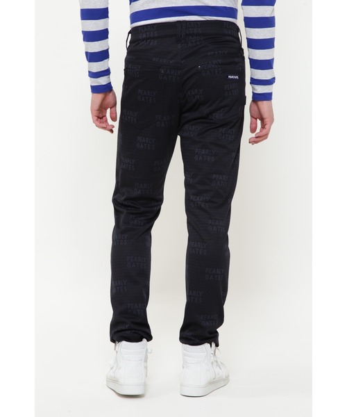 PEARLY GATES】チェックロゴジャガード 5ポケットパンツ