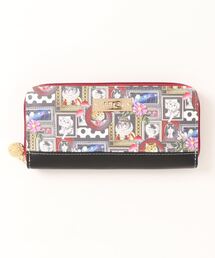 ScoLar（スカラー）の「SC68-11：アンティークネコ柄ラウンド長財布（財布）」