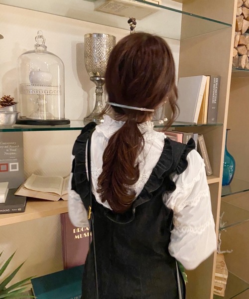 one after another NICE CLAUP(ワンアフターアナザーナイスクラップ)の「【スタッフ考案】ハイネックトップス+デニムサロペット(サロペット/オーバーオール・レディース・ブルー/ブラック・FREE)」の14枚目の写真