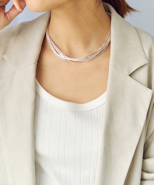 アルポ harpo Liquid SV 15rangs ネックレス 38cm Harpo/アルポ】Liquid SV 15rangs ネックレス 38cm