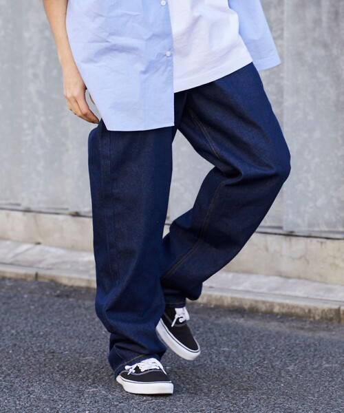 FREAK'S STORE（フリークスストア）の「【限定展開】LOOSE FIT ルーズフィット デニムパンツ/バギーデニム（デニムパンツ・メンズ・ブルー/ブラック/ライトブルー/ネイビー・SMALL/MEDIUM/LARGE）」の12枚目の写真