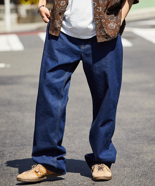 FREAK'S STORE（フリークスストア）の「【限定展開】LOOSE FIT ルーズフィット デニムパンツ/バギーデニム（デニムパンツ・メンズ・ブルー/ブラック/ライトブルー/ネイビー・SMALL/MEDIUM/LARGE）」の20枚目の写真