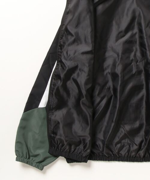 Salong hameu（サロン ハミュー）の「切替配色ナイロンパーカー/ジップブルゾン（ナイロンジャケット・レディース・グリーン/ベージュ/オレンジ/サックスブルー・M/L）」の6枚目の写真