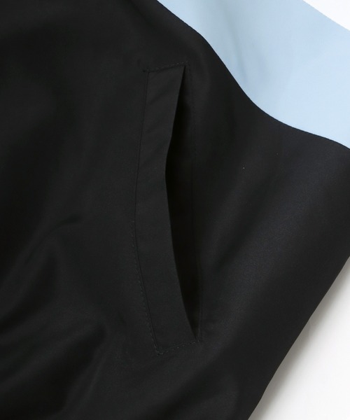 Salong hameu（サロン ハミュー）の「切替配色ナイロンパーカー/ジップブルゾン（ナイロンジャケット・レディース・グリーン/ベージュ/オレンジ/サックスブルー・M/L）」の10枚目の写真