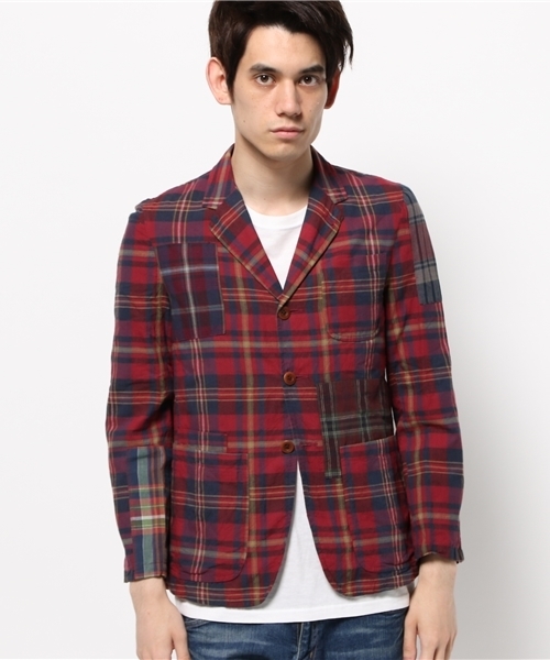 OUTLET（アウトレット）の「【BLOOM&BRANCH】tssPlaidPatch3BJKT（その他アウター・メンズ・レッド・1）」の12枚目の写真