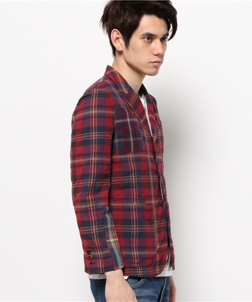 OUTLET（アウトレット）の「【BLOOM&BRANCH】tssPlaidPatch3BJKT（その他アウター・メンズ・レッド・1）」の13枚目の写真