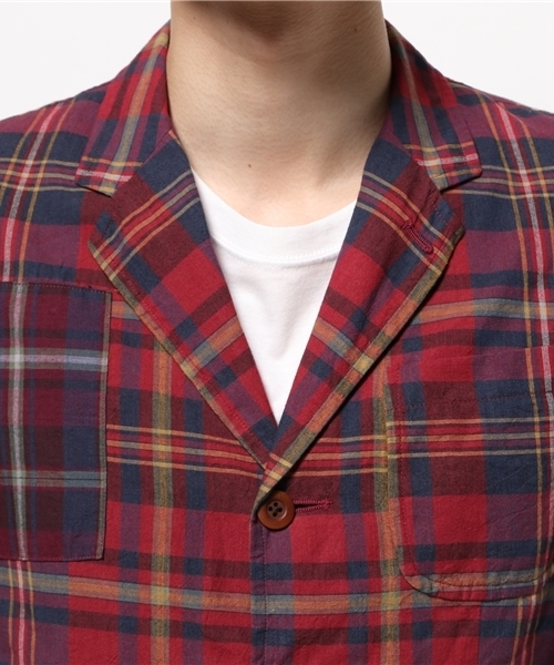 OUTLET（アウトレット）の「【BLOOM&BRANCH】tssPlaidPatch3BJKT（その他アウター・メンズ・レッド・1）」の7枚目の写真
