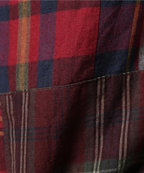 OUTLET（アウトレット）の「【BLOOM&BRANCH】tssPlaidPatch3BJKT（その他アウター・メンズ・レッド・1）」の5枚目の写真