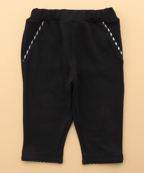 COMME CA ISM（コムサイズム）の「ギンガムチェック使い　ロングパンツ(80・90cm)（その他パンツ・キッズ・オフホワイト/ブラック・80ｃｍ/90cm）」の2枚目の写真