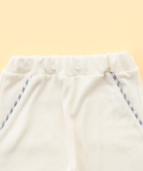 COMME CA ISM（コムサイズム）の「ギンガムチェック使い　ロングパンツ(80・90cm)（その他パンツ・キッズ・オフホワイト/ブラック・80ｃｍ/90cm）」の4枚目の写真