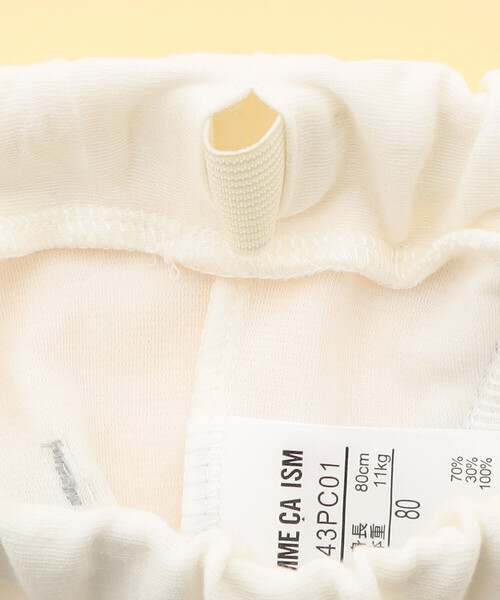 COMME CA ISM（コムサイズム）の「ギンガムチェック使い　ロングパンツ(80・90cm)（その他パンツ・キッズ・オフホワイト/ブラック・80ｃｍ/90cm）」の5枚目の写真