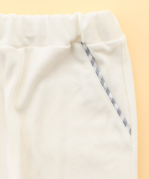 COMME CA ISM（コムサイズム）の「ギンガムチェック使い　ロングパンツ(80・90cm)（その他パンツ・キッズ・オフホワイト/ブラック・80ｃｍ/90cm）」の6枚目の写真