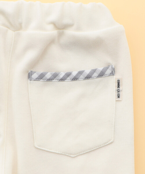 COMME CA ISM（コムサイズム）の「ギンガムチェック使い　ロングパンツ(80・90cm)（その他パンツ・キッズ・オフホワイト/ブラック・80ｃｍ/90cm）」の7枚目の写真