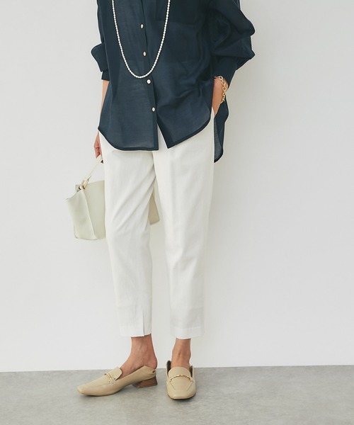 RIVE DROITE（リヴドロワ）の「インスリットパンツ（その他パンツ・レディース・ベージュ/オフホワイト/グレー/グリーン/ネイビー/ブラック/ミント・36/38）」の8枚目の写真