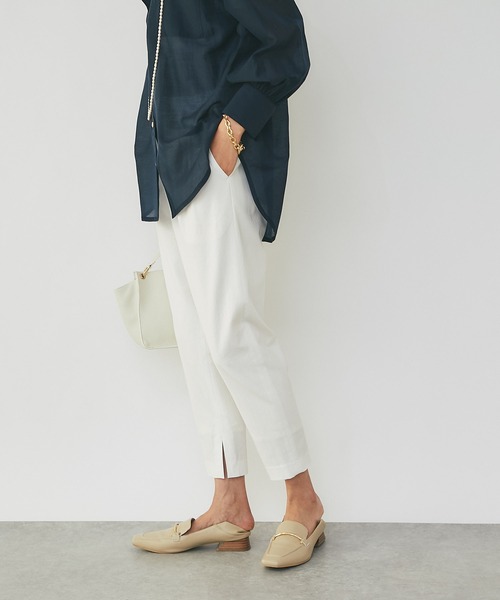 RIVE DROITE（リヴドロワ）の「インスリットパンツ（その他パンツ・レディース・ベージュ/オフホワイト/グレー/グリーン/ネイビー/ブラック/ミント・36/38）」の15枚目の写真