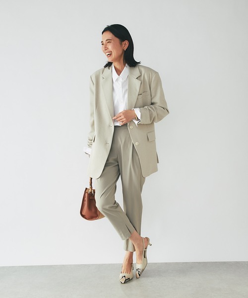 RIVE DROITE（リヴドロワ）の「インスリットパンツ（その他パンツ・レディース・ベージュ/オフホワイト/グレー/グリーン/ネイビー/ブラック/ミント・36/38）」の22枚目の写真