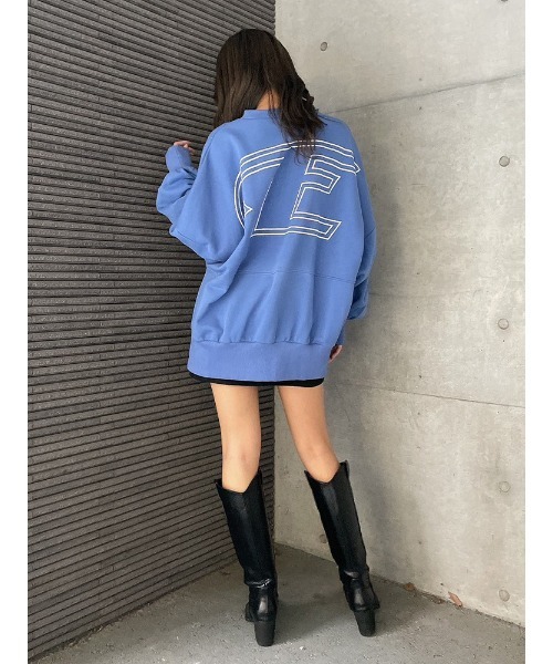 ENVYM（アンビー）の「ＢＩＧ Ｅｌｏｇｏ ＰＯ（Tシャツ/カットソー・レディース・ホワイト/ブラック/ブルー・FREE）」の4枚目の写真