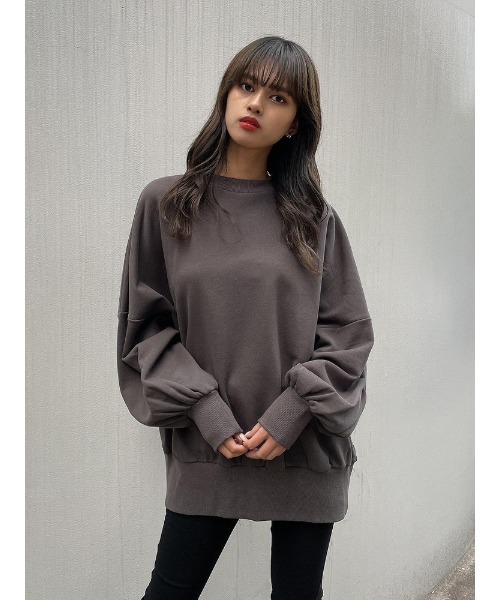 ENVYM（アンビー）の「ＢＩＧ Ｅｌｏｇｏ ＰＯ（Tシャツ/カットソー・レディース・ホワイト/ブラック/ブルー・FREE）」の16枚目の写真