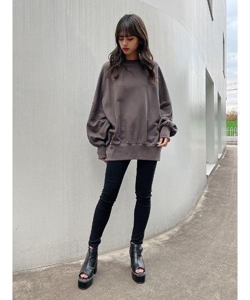 ENVYM（アンビー）の「ＢＩＧ Ｅｌｏｇｏ ＰＯ（Tシャツ/カットソー・レディース・ホワイト/ブラック/ブルー・FREE）」の20枚目の写真