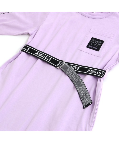 JENNI love（ジェニィラブ）の「ロゴベルト付きワンピ（ワンピース・キッズ・ブラック/ラベンダー・130cm/140cm/150cm/160cm）」の17枚目の写真